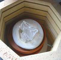 Mold and Glass in Kiln